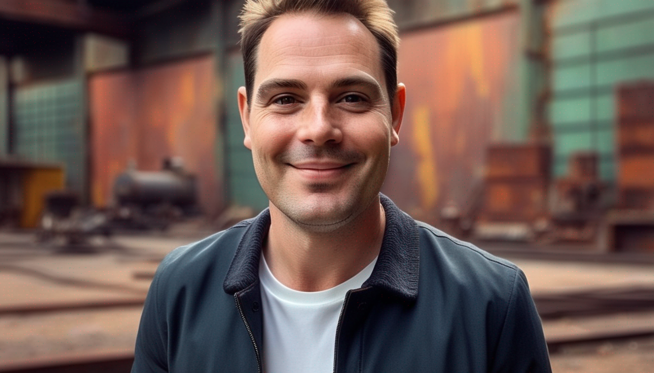 Alex Leathard smiling engagingly at a crowd, portraying his role as a speaker and thought leader.